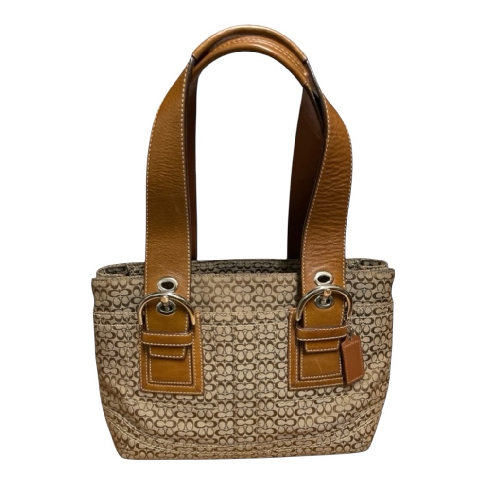 Coach Brown Signature Tote Bag